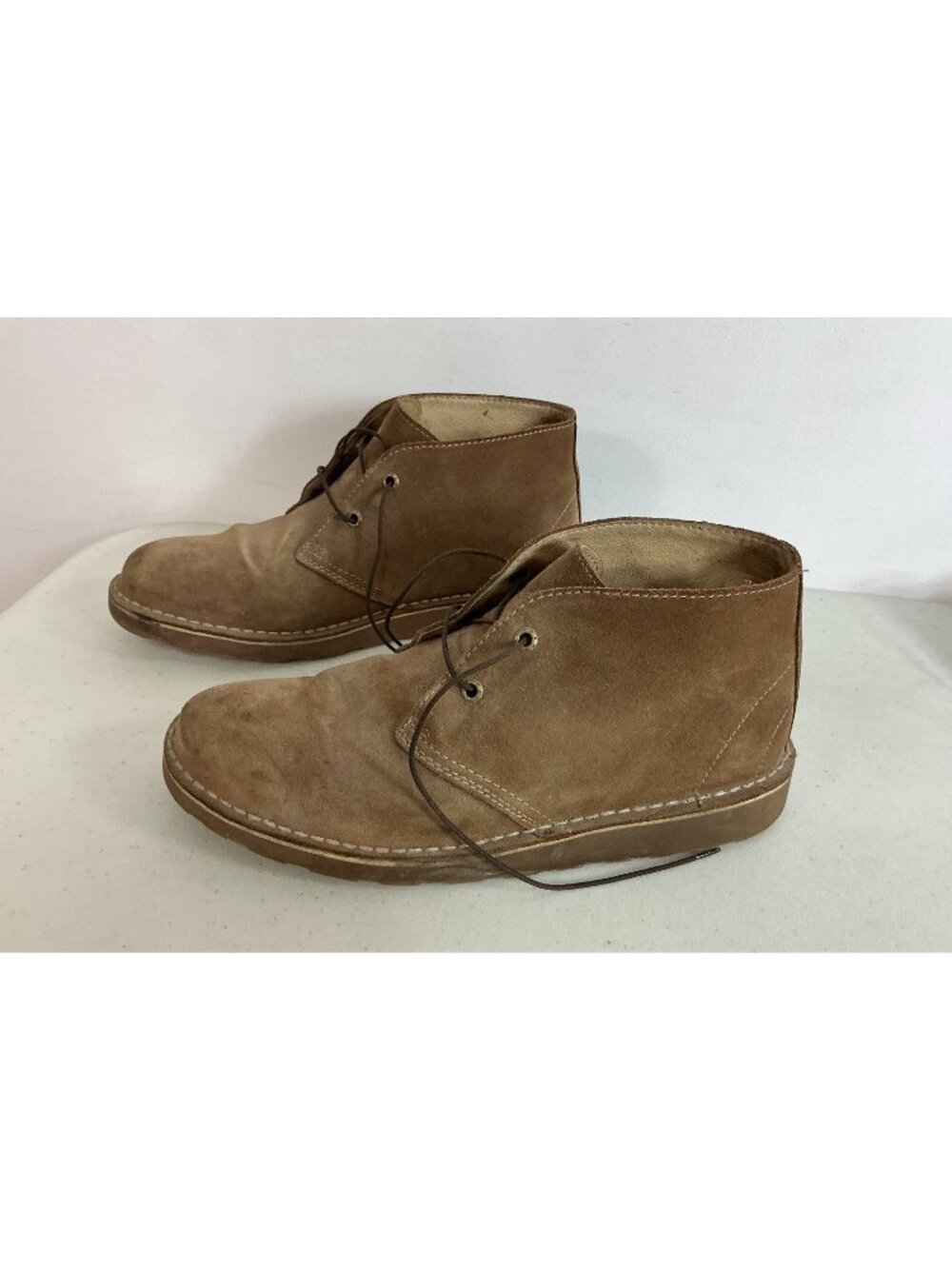 L.L. Bean Suede Leather Desert Ankle Chukka Boots Tan Womens 9.5
